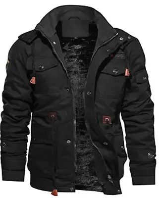 Tactical Men's Military Cargo Jacket Cotton Coat Army Winter Work Bomber Jacket • $44.99