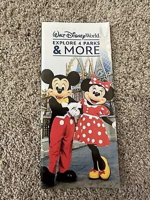 New 2023 Walt Disney World Explore 4 Parks & More. Brochure Mickey Minnie Mouse • $3.79