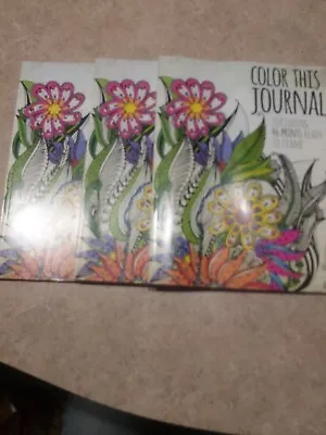 Color This Journal LOT OF 3 By Media Lab Books (2016 Trade Paperback)  • $14.95