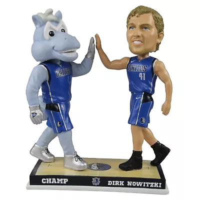 Dallas Mavericks Champ Dirk Nowitzki Mascot Player High Five Bobblehead NBA • $65