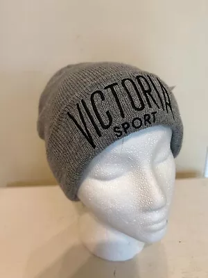 Victoria Secret Sport Gray Beanie Hat One Size • $10.50