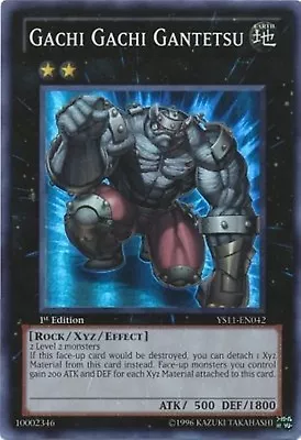 Gachi Gachi Gantetsu Starter Deck: Dawn Of The Xyz Super Rare Card # YS11-EN042 • $1.50