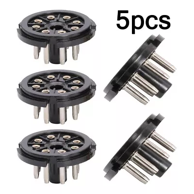 USA 5Pcs 8Pin Octal Bakelite Tube Base Socket Saver Adapter For EL34 EL34 6N8P • $12.25