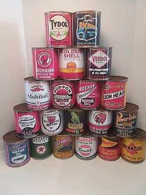 $64.95 • Buy Old Rusty Motor Oil Cans 1qt. 6 Can Special ! Mix Or Match Any 6 Cans 