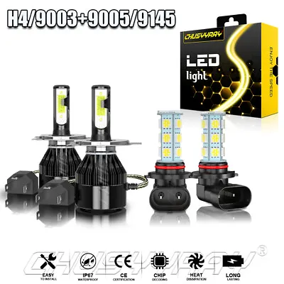 $26.99 • Buy For Toyota Hilux 2004-2019 6000K LED Headlights Hi/Lo Beam + Fog Light Bulbs KIT