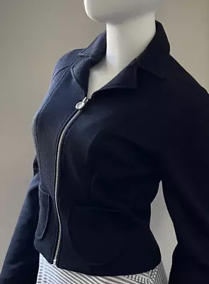 £43.72 • Buy BAZAR De CHRISTIAN LACROIX FRANCE Dress Jacket Sweater Cardigan Knit Blazer 38
