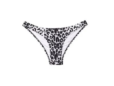 Victoria Secret Swim Itsy Cheeky Bikini Bottom Size M Medium Black White Leopard • $16.95