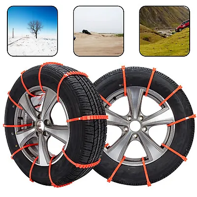 10-40 PCS Universal Winter Snow Mud Anti-skid Tire Chains For Car SUV Adjustable • $15.99