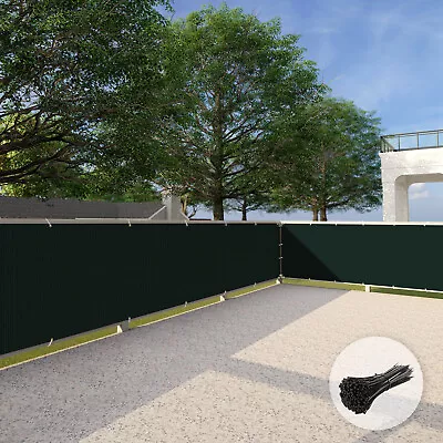 35   3' Tall Balcony Fence Windscreen Privacy Screen Cover Garden Pool Green • £32.40