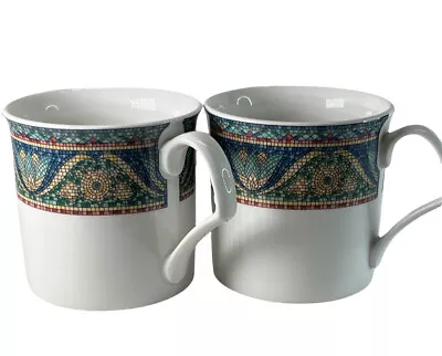 Mikasa Ultra Ceram Bone China DX006 SAN MARCO Tea Cups  SET OF 2 • $34.99