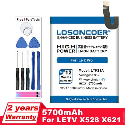 LOSONCOER 5700mAh LTF21A For Letv LeEco Le 2 (pro) Le 2S Le S3 X528 X621 X625 X6 • $31.76