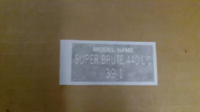 Vintage 1974 Alouette Super Brute Snowmoble Chassis Model Decal  • $20