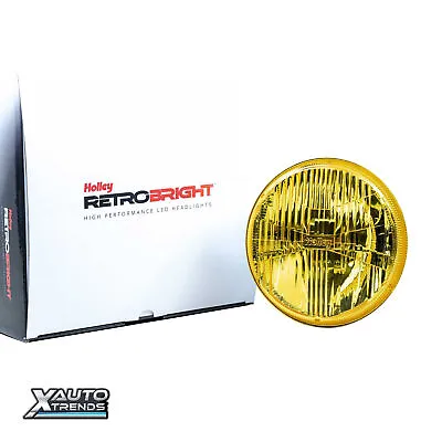 Holley RetroBright Headlight: Euro Yellow (5.75  Round) LFRB105 • $179.95