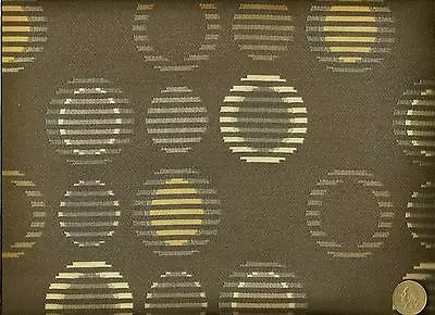 Crypton® Arccom Cirque Fog Mid Century Modern Circles Contempo Upholstery Fabric • $16.95