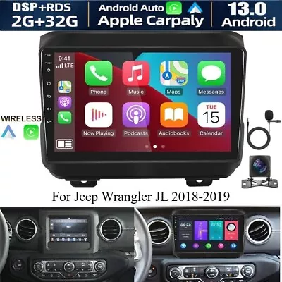 Android 13 Car Stereo Radio WiFi Apple Carplay GPS Navi 2+32GB For Jeep Wrangler • $147.60