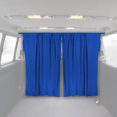 79  X 71  Van Cab Divider Cabin Curtain Campervan Kit Dark Blue • $89.99