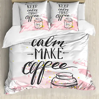 Keep Calm Duvet Cover Strokes Make Coffee • £32.99