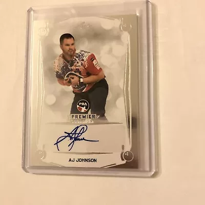 AJ Johnson 2023 Leaf PBA Premier Edition Silver Auto • $51.27