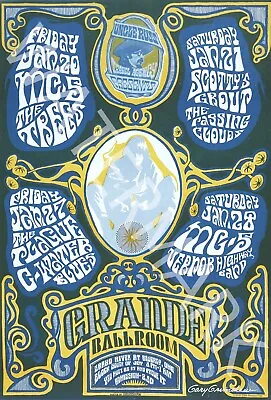 MC5 - Grande Ballroome - 1967 Vintage Music Poster • $32.44