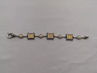 Amazing Menegatti / Tagliomonte 18K Gold & Sterling Silver 8  Bracelet AM-15 • $499.99