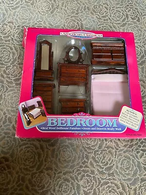 THREE (3) American Classics Dollhouse Real Wood Furniture Sets • $100