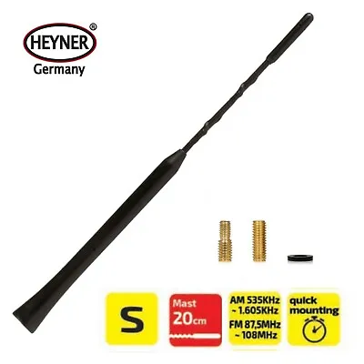 Fits Mercedes Sprinter Car Radio Aerial Am/Fm Bee Sting Roof Mast S 20cm Black • £9.98