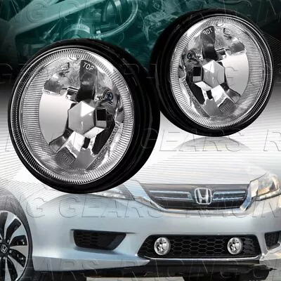 3.5  Round Chrome Housing Clear Lens Fog Driving Lights Lamps+switch Universal • $33.95