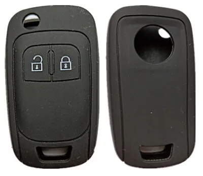 Black 2 Button Flip Key Cover Suits Chevrolet Holden Colorado Aveo Cruze Trax • $8.99