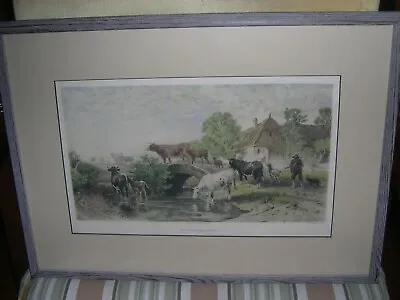 Homebound Herd Etching Peter Moran Important Artist • $500