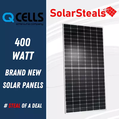 $240 • Buy New Q CELLS Q.PEAK DUO L-G5.2 400W 144 Cell Mono 400 Watt Solar Panels