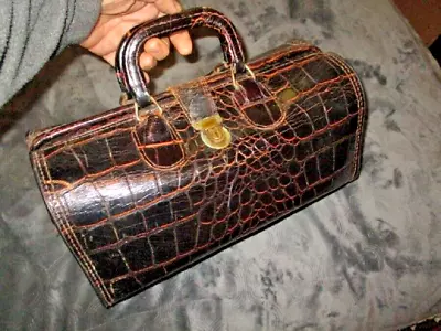 Vintage UPJOHN GENUINE COWHIDE DOCTOR'S BAG / HOMA / VERY NICE • $49