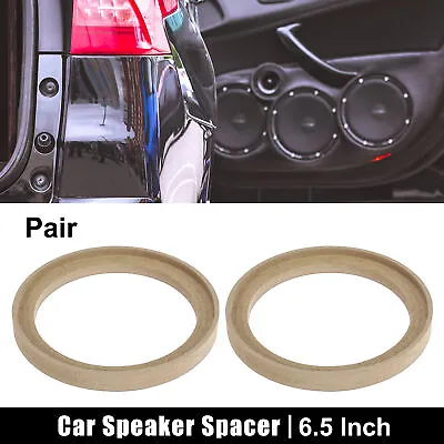 £15.99 • Buy 2Pcs 6.5 Inch Car Beige Speaker Ring Spacer Mounting Recess Bezel Plate 146mm ID