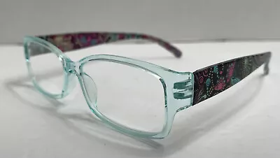 Macbeth By Margaret Josephs Premium Reading Glasses +1.50 Green Multicolored Arm • $24.99