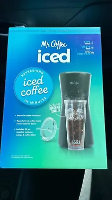 Mr. Coffee Single-Serve Iced & Hot Coffee Maker Reusable Tumbler & Filter-Black • $28.90