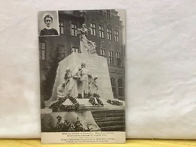 Memorial Erected In Brussels To Miss Edith Cavell Killed By The Germans 12/8/15 • £2.25