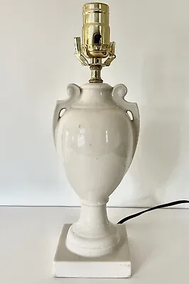 Vintage Ivory Ceramic Regency Style Lamp Base • $22