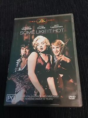 Some Like It Hot : Marilyn Monroe : Tony Curtis : Jack Lemmon - DVD - L38 • $7.75