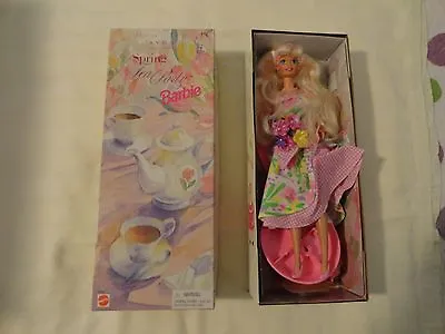 Barbie Spring Tea Party Avon Exclusive MINT In Box 1997  Pastel Third In Series • $13.60