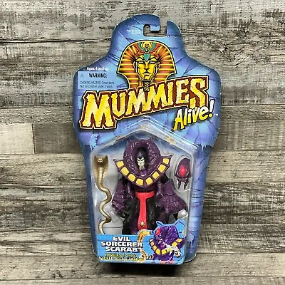 Mummies Alive 90s Toy 5  Action Figure Evil Sorcerer Scarab Kenner Vintage 1997 • $51.51