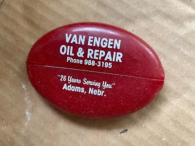 1970's Rubber Squeeze Coin Purse - Van Engen Oil & Repair. Advertising • $5.50