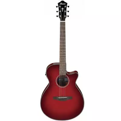 Ibanez AEG51-TRH AEG Series Acoustic Electric Guitar Transparent Red Sunburst • $715