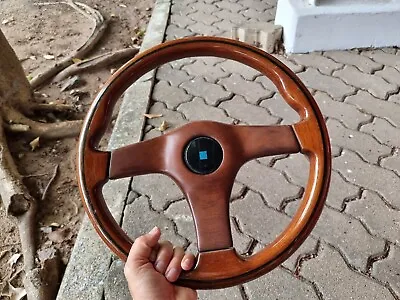 Vintage NARDI GARA Wood Steering Wheel With Horn Button Benz BMw Toyota Honda • $250