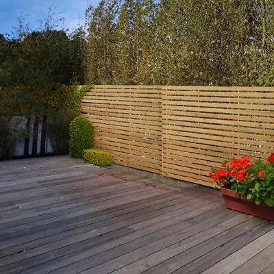 Decorative Privacy Panel Garden Fence Wooden Gate Fencing Border Edging Pinewood • £105.95