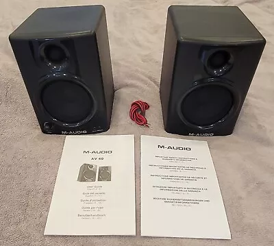 M-Audio AV 40 Active Desktop Studio Reference Monitors (Pair) - Mint • $139