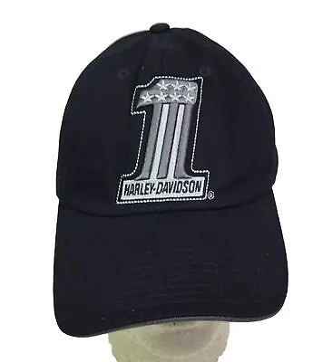 Harley Davidson #1 Logo Black Cap Hat HD St. Joseph Missouri Embroidered  • $16.95