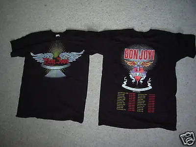 £10.99 • Buy Bon Jovi Wings Heart Dagger Lost Highway Tour T Shirt New Official Rare Jon