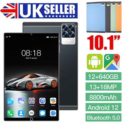 10.1-inch Ultra-thin Tablet PC 5G HD IPS Screen Dual Card  Android 12 12G+260G~ • £59.55