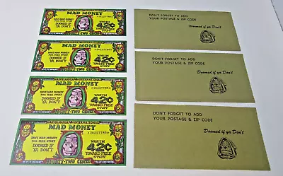 1969 Marvelmania Dr Doom Mad Money 3 Envelopes 4 Bills Great Condition Vintage • $479.99