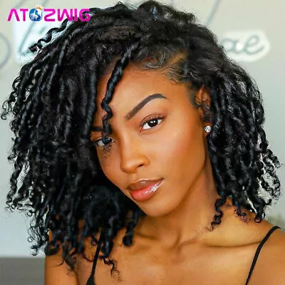 Dreadlock Wig Short Braids Twist Wigs For Black Women Natural Looking Synthetic • $23.24