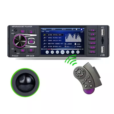 Single Din Car Radio MP5 Player Bluetooth FM USB Audio Stereo Multimedia 3.8in • $54.80